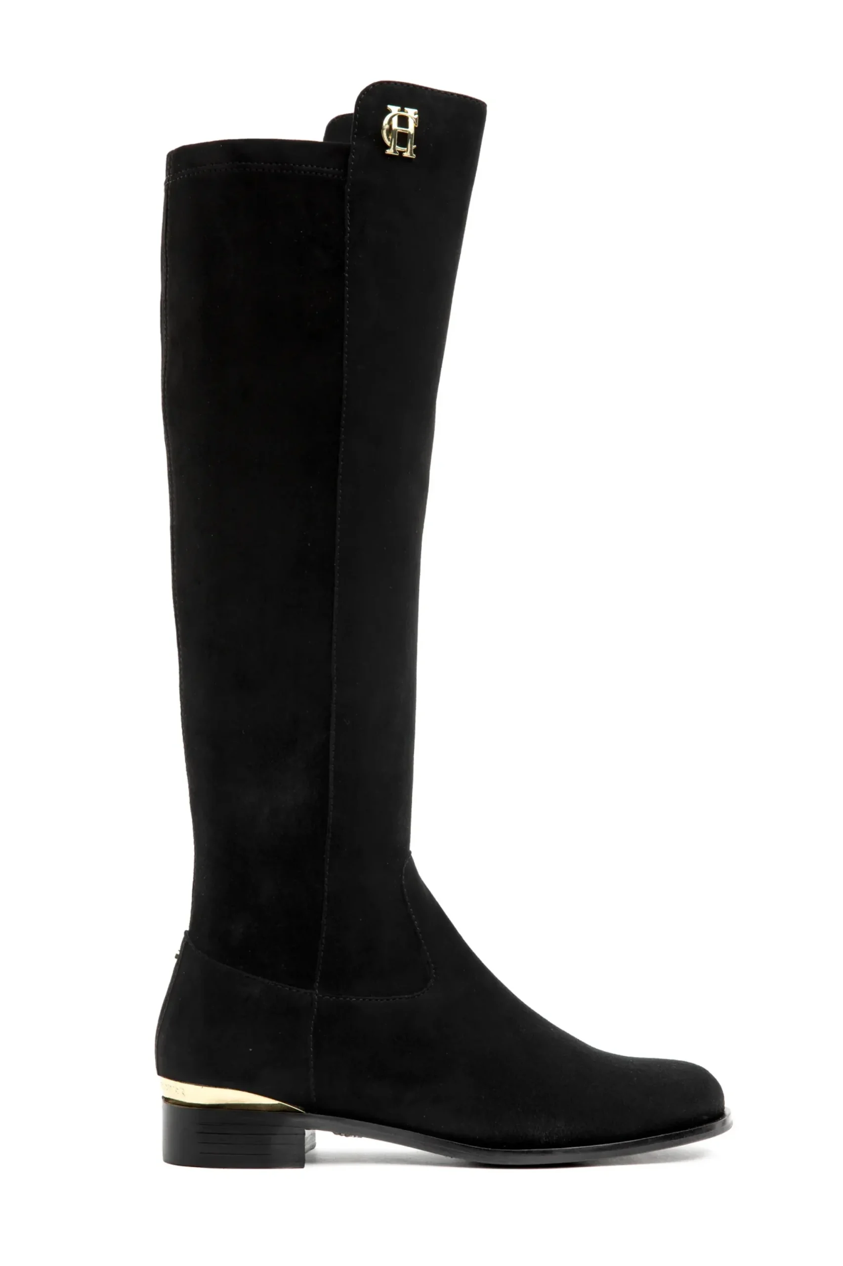 Holland Cooper Albany Knee Boot Black Hot