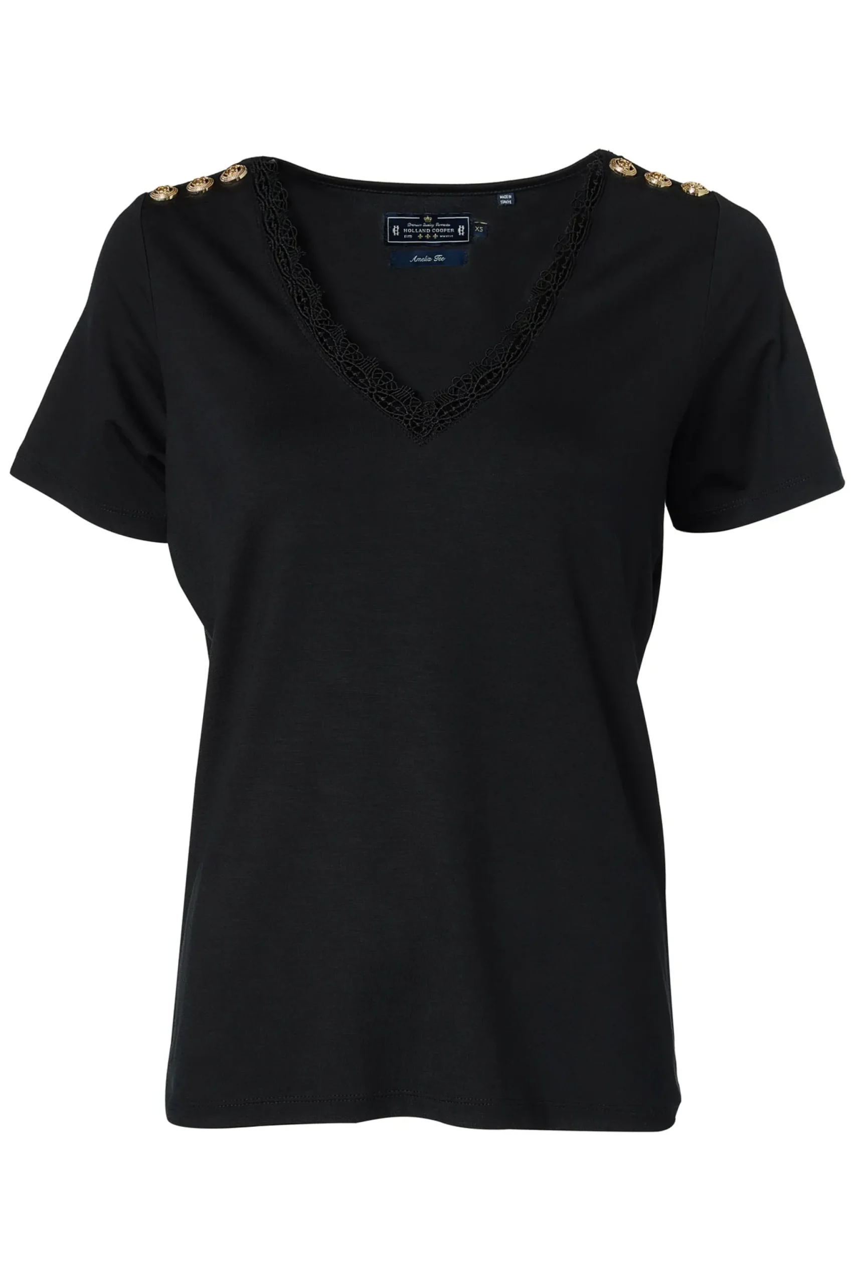 Holland Cooper Amelia Tee Black Hot