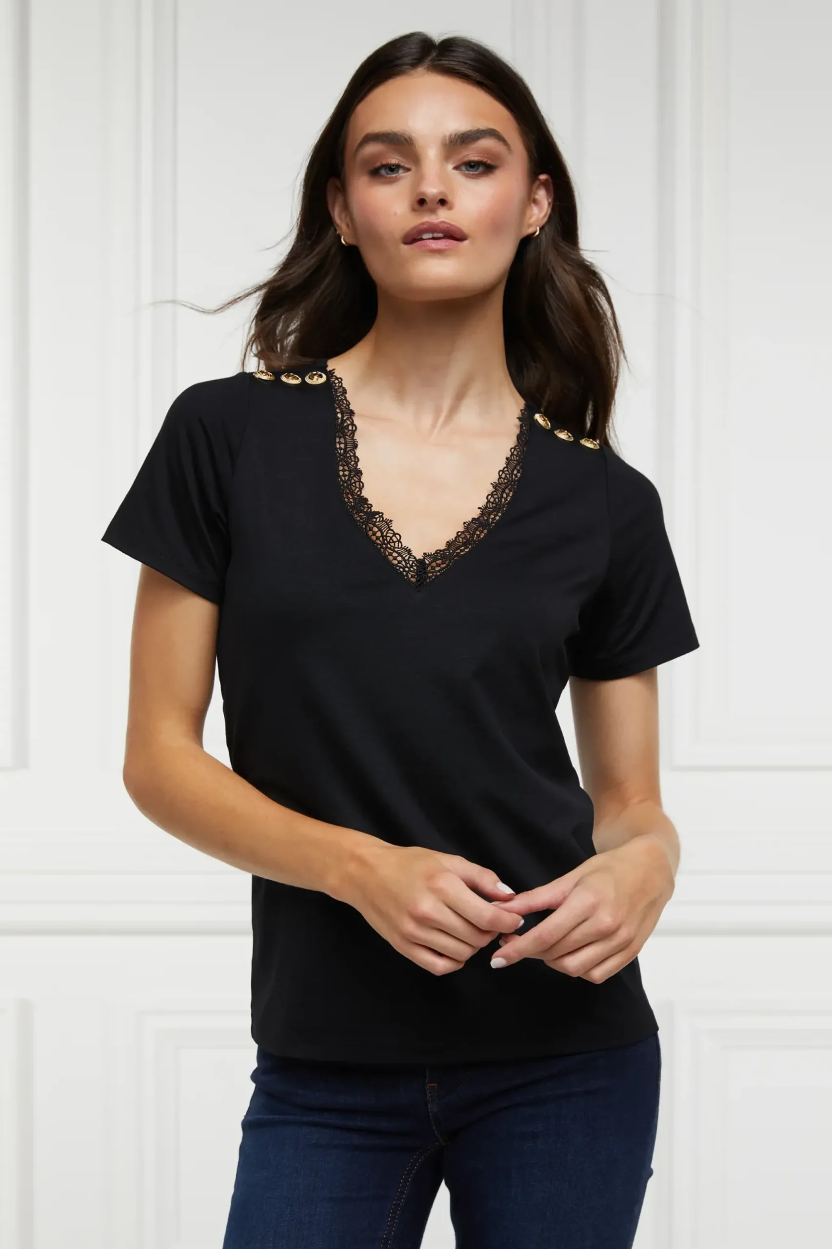 Holland Cooper Amelia Tee Black Hot