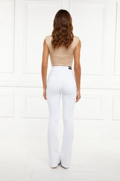 Holland Cooper Amoria Flared Jean White Hot