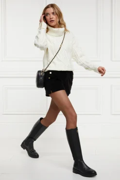 Holland Cooper Amoria Velvet Shorts