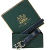 Holland Cooper Atelier Ultra Slim Belt Navy Hot