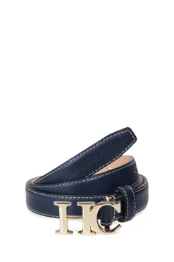 Holland Cooper Atelier Ultra Slim Belt Navy Hot