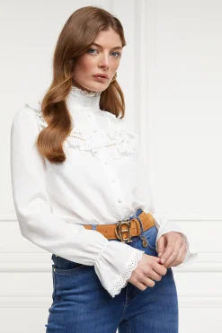 Holland Cooper Audley Lace Blouse Discount