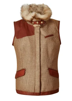 Holland Cooper Aviator Gilet Tawny Clearance