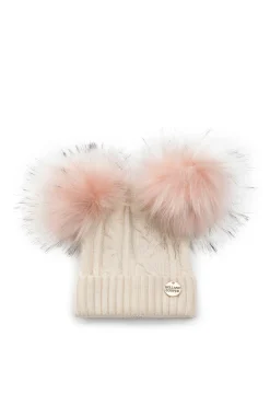 Holland Cooper Baby Bobble Hat Soft Pink Hot
