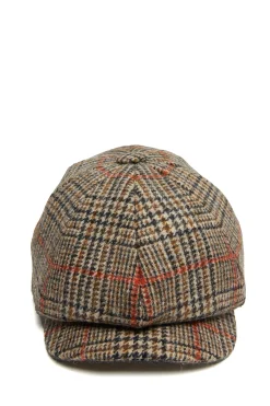 Holland Cooper Baker Boy Cap Orange Windsor Outlet