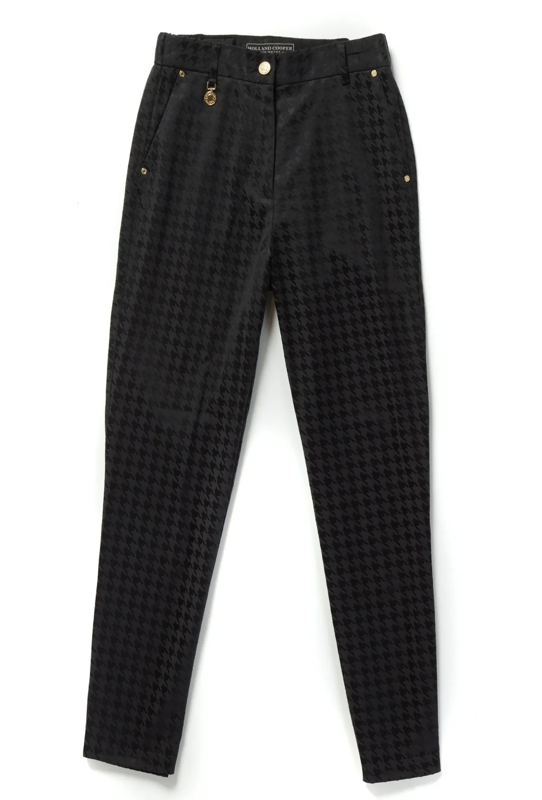 Holland Cooper Bexley Tailored Trouser Houndstooth Jacquard Online