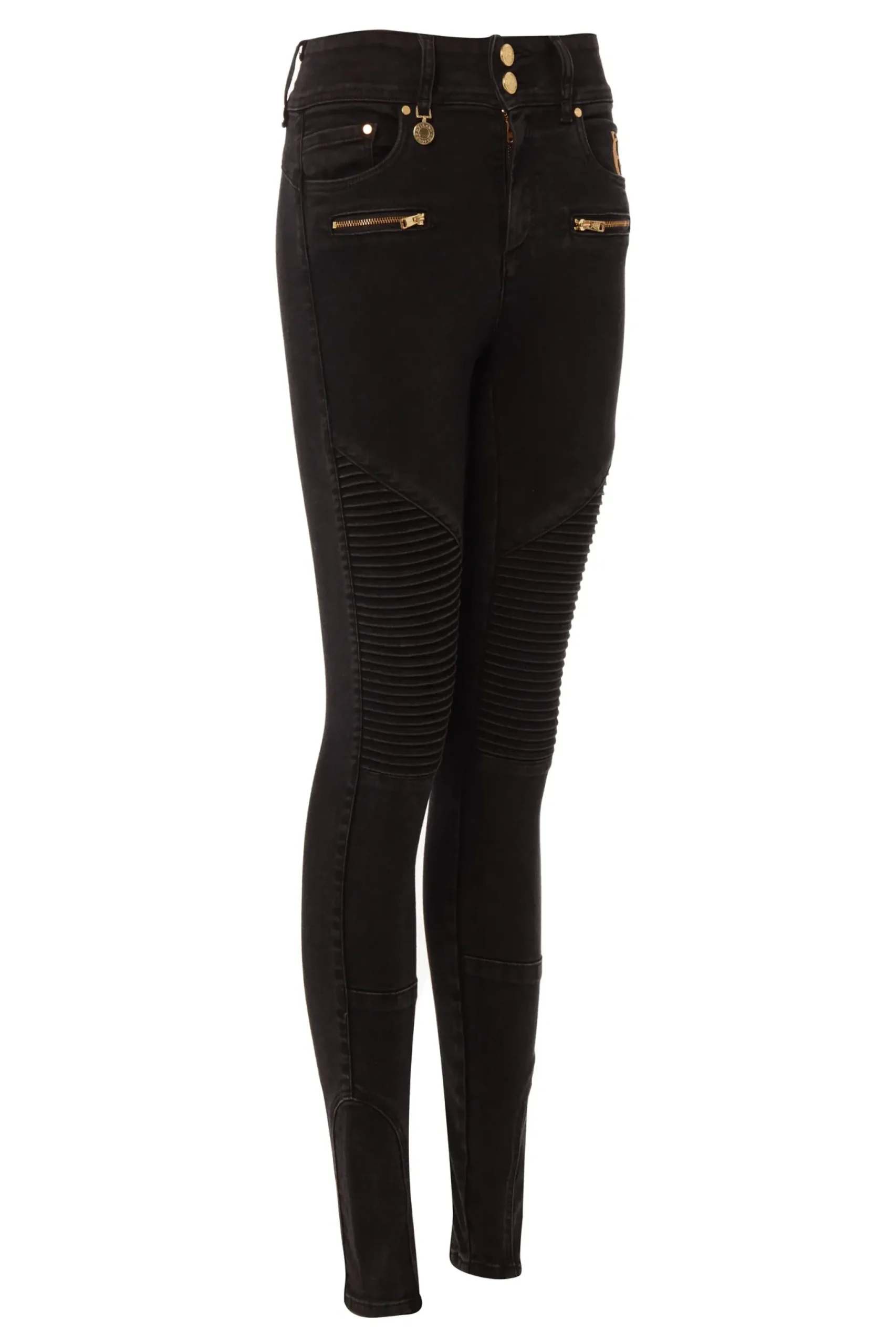 Holland Cooper Biker Jean Washed Black Hot