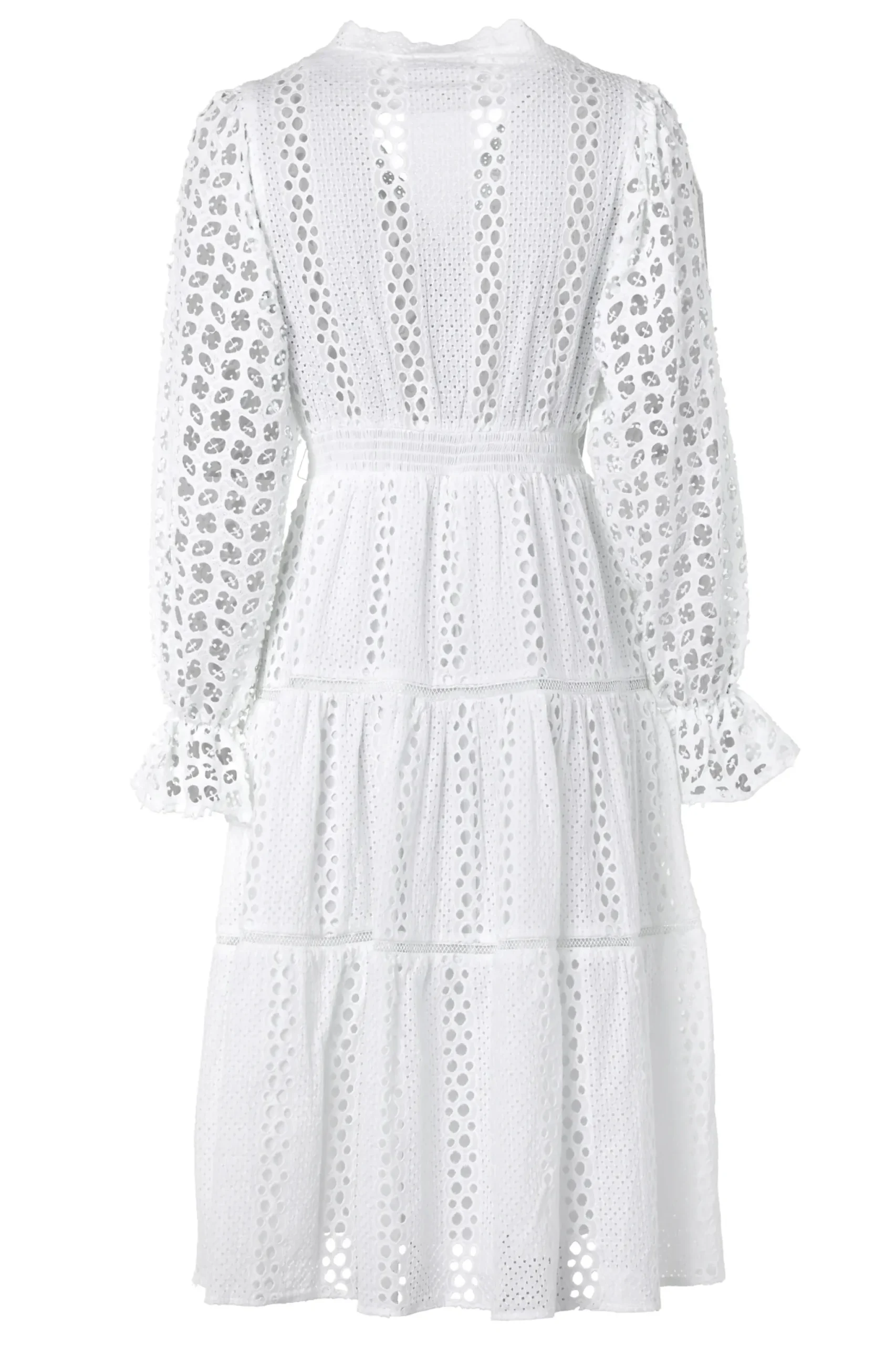 Holland Cooper Broderie Lace V-Neck Dress