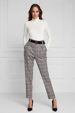 Holland Cooper Buttoned Knit Roll Neck Cream Clearance