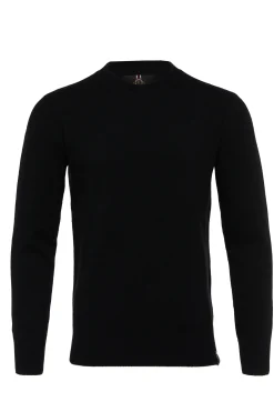 Holland Cooper Byron Crew Neck Knit Black Clearance
