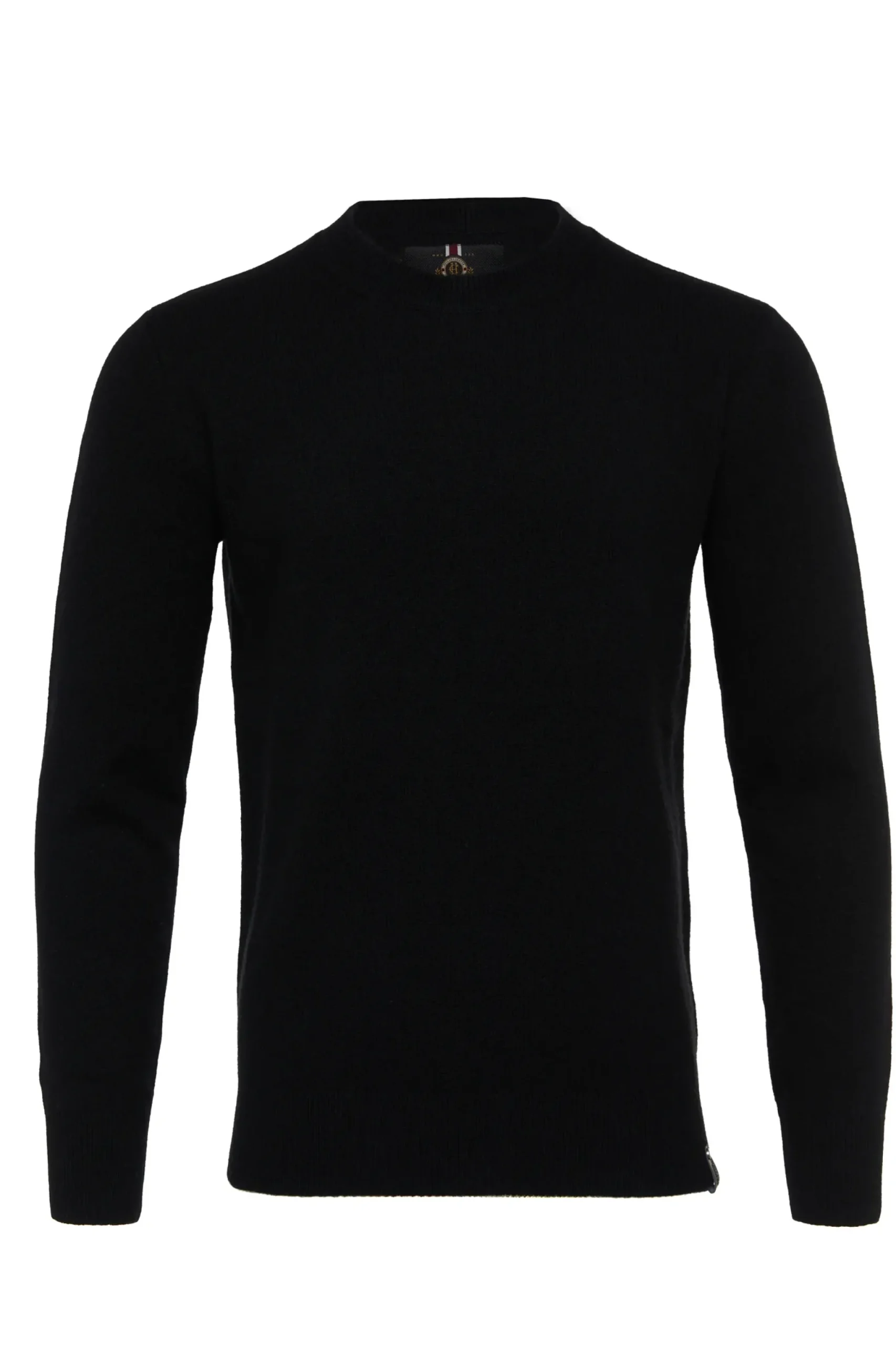 Holland Cooper Byron Crew Neck Knit Black Clearance