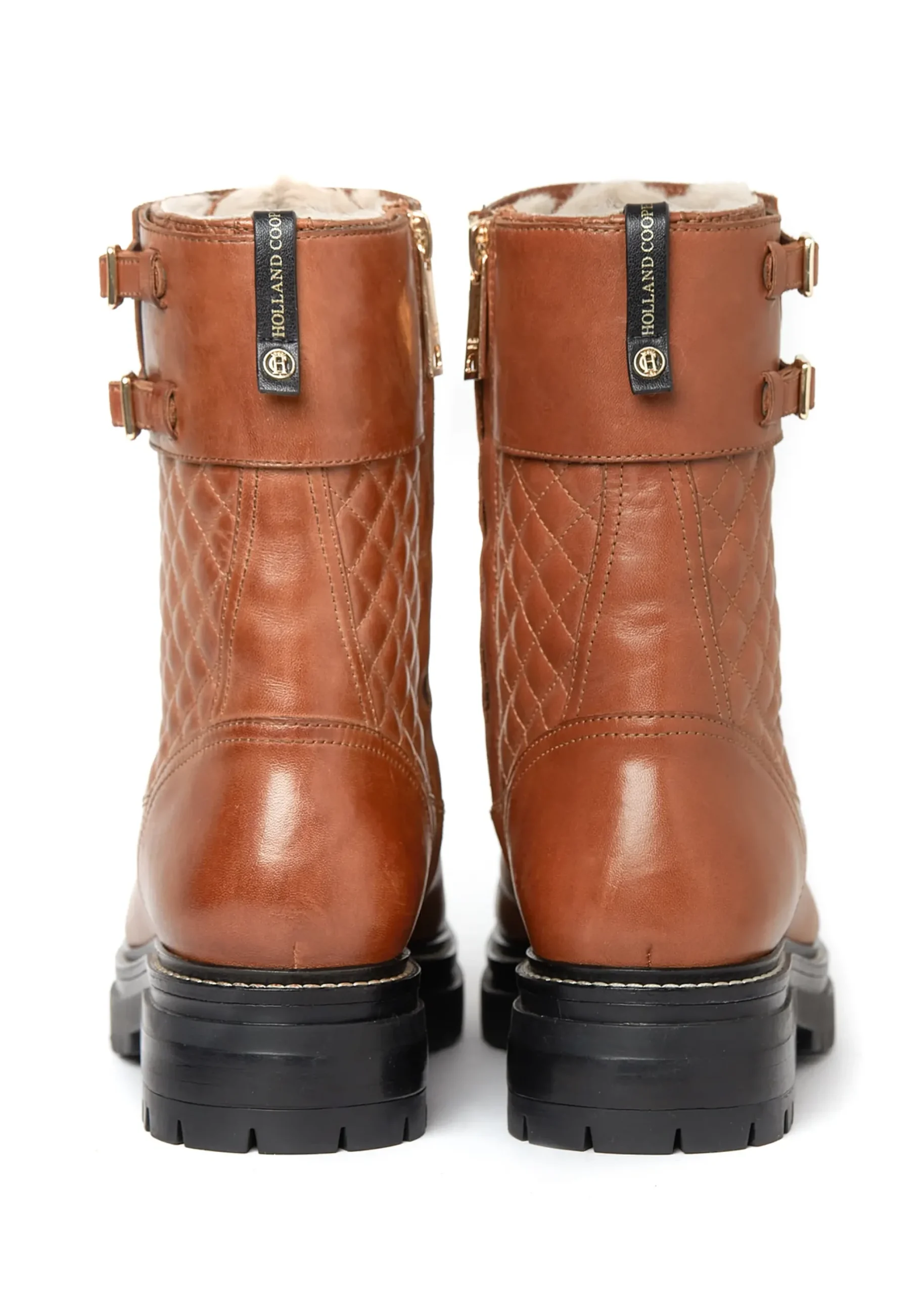 Holland Cooper Camden Biker Boot Tan Sale