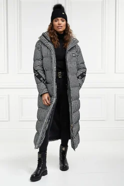 Holland Cooper Camden Longline Coat Houndstooth Discount