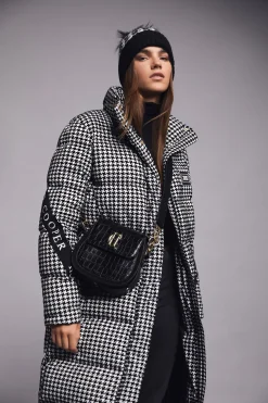 Holland Cooper Camden Longline Coat Houndstooth Discount