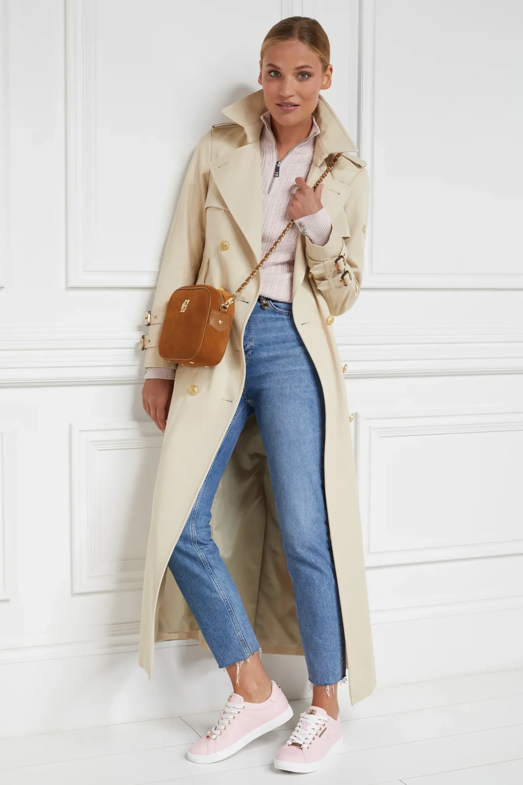 Holland Cooper Chelsea Court Trainer Pink Online