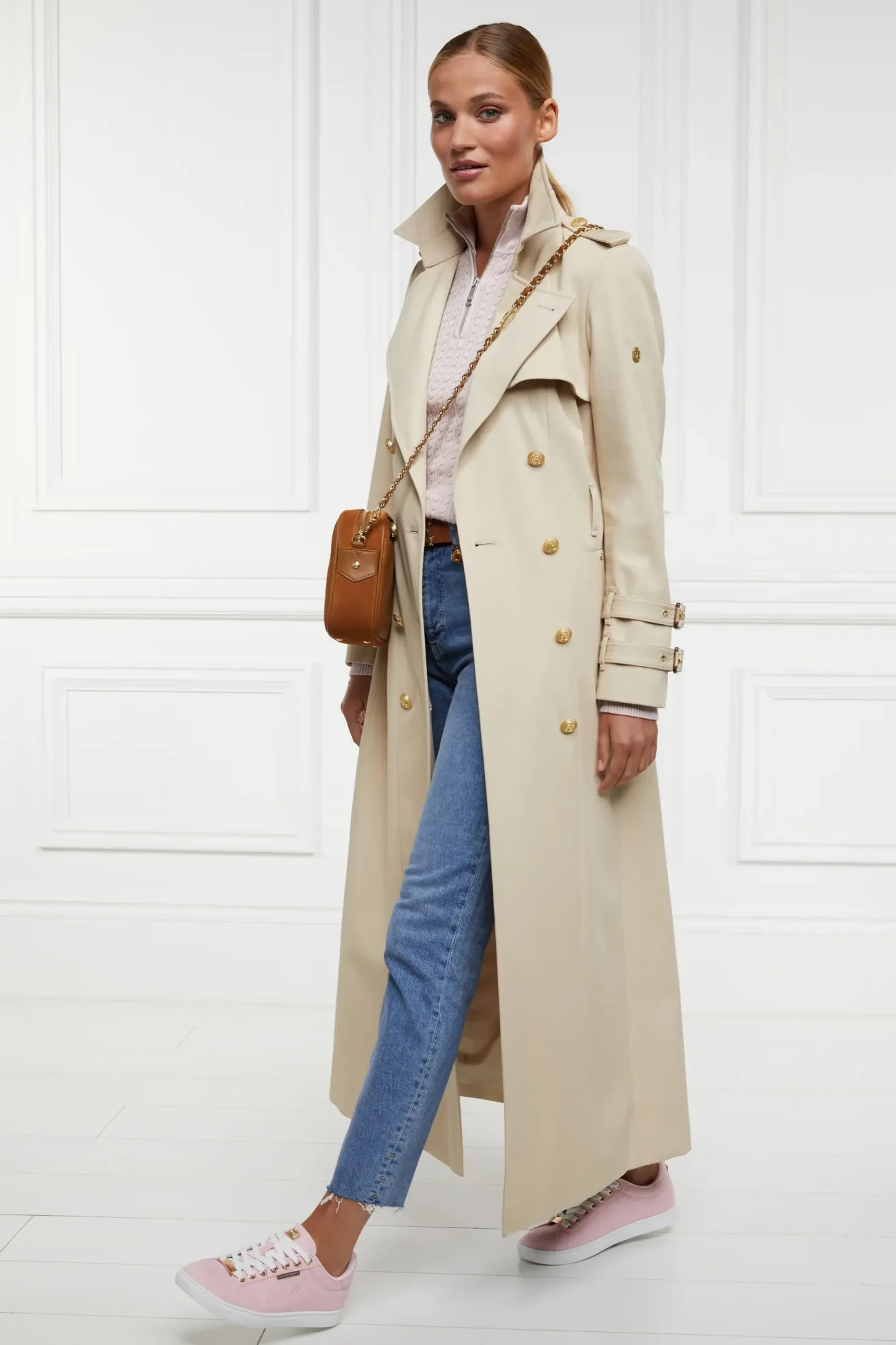 Holland Cooper Chelsea Court Trainer Pink Online