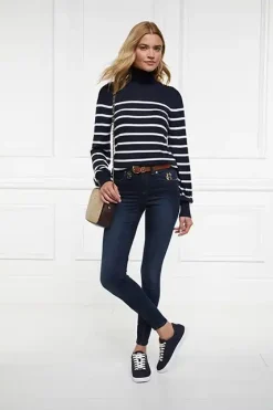 Holland Cooper Chelsea Court Trainer Ink Navy Clearance