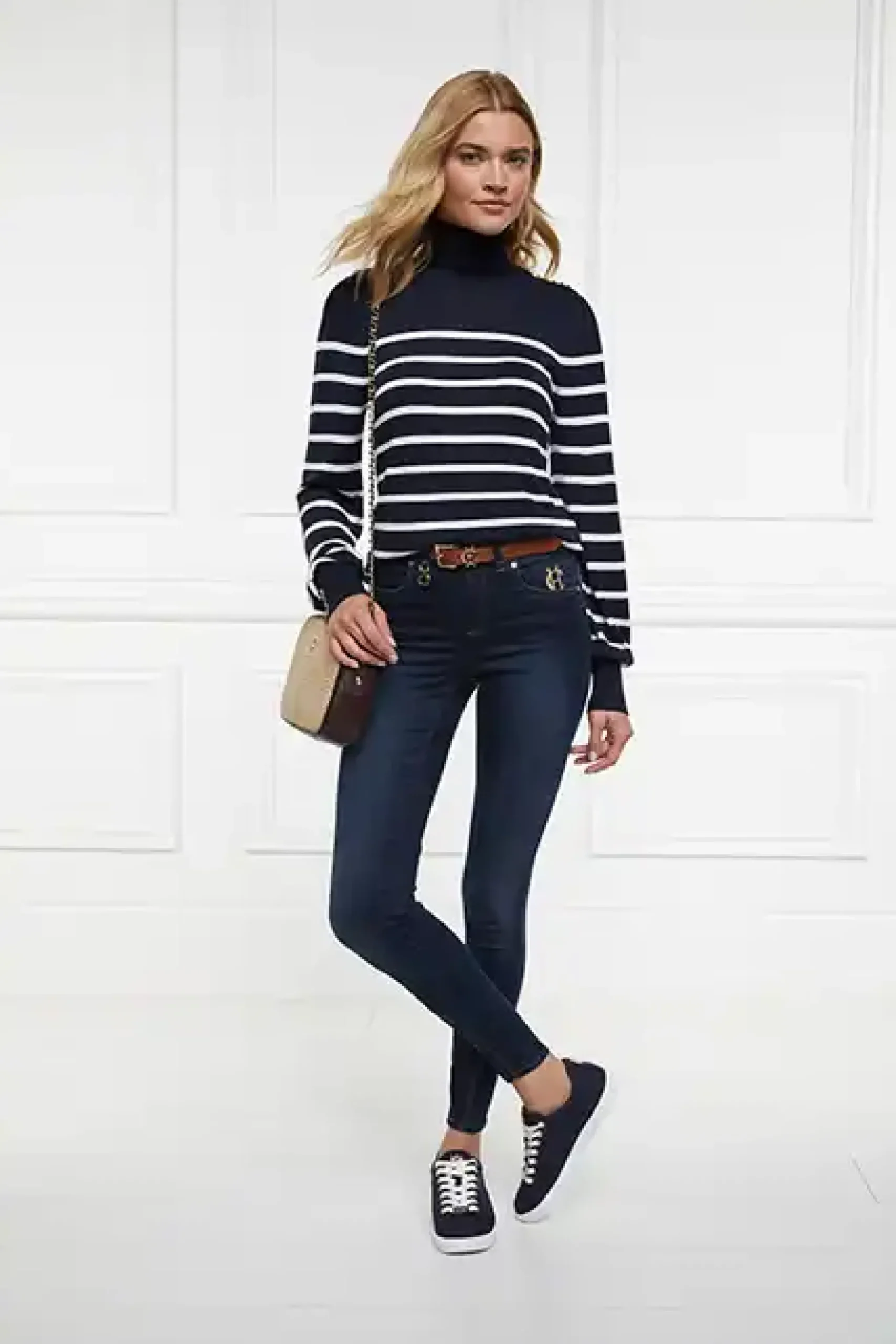 Holland Cooper Chelsea Court Trainer Ink Navy Clearance