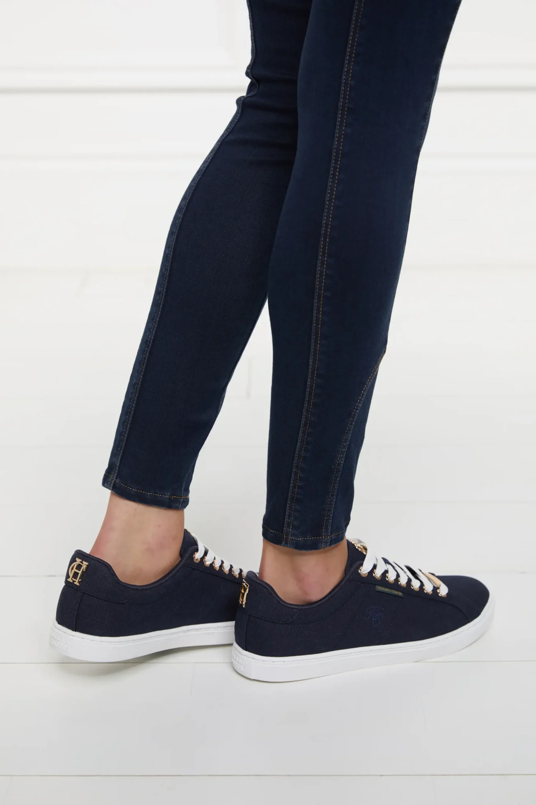 Holland Cooper Chelsea Court Trainer Ink Navy Clearance