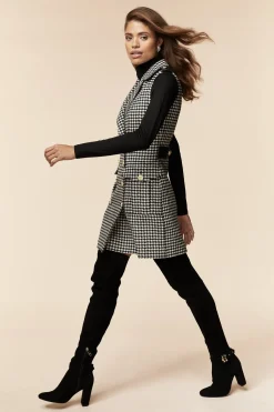 Holland Cooper Chelsea Dress Houndstooth Discount