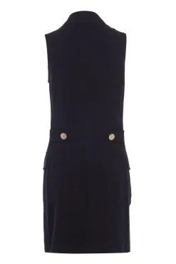 Holland Cooper Chelsea Dress Black Linen