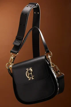 Holland Cooper Chelsea Saddle Bag Soft Black Outlet