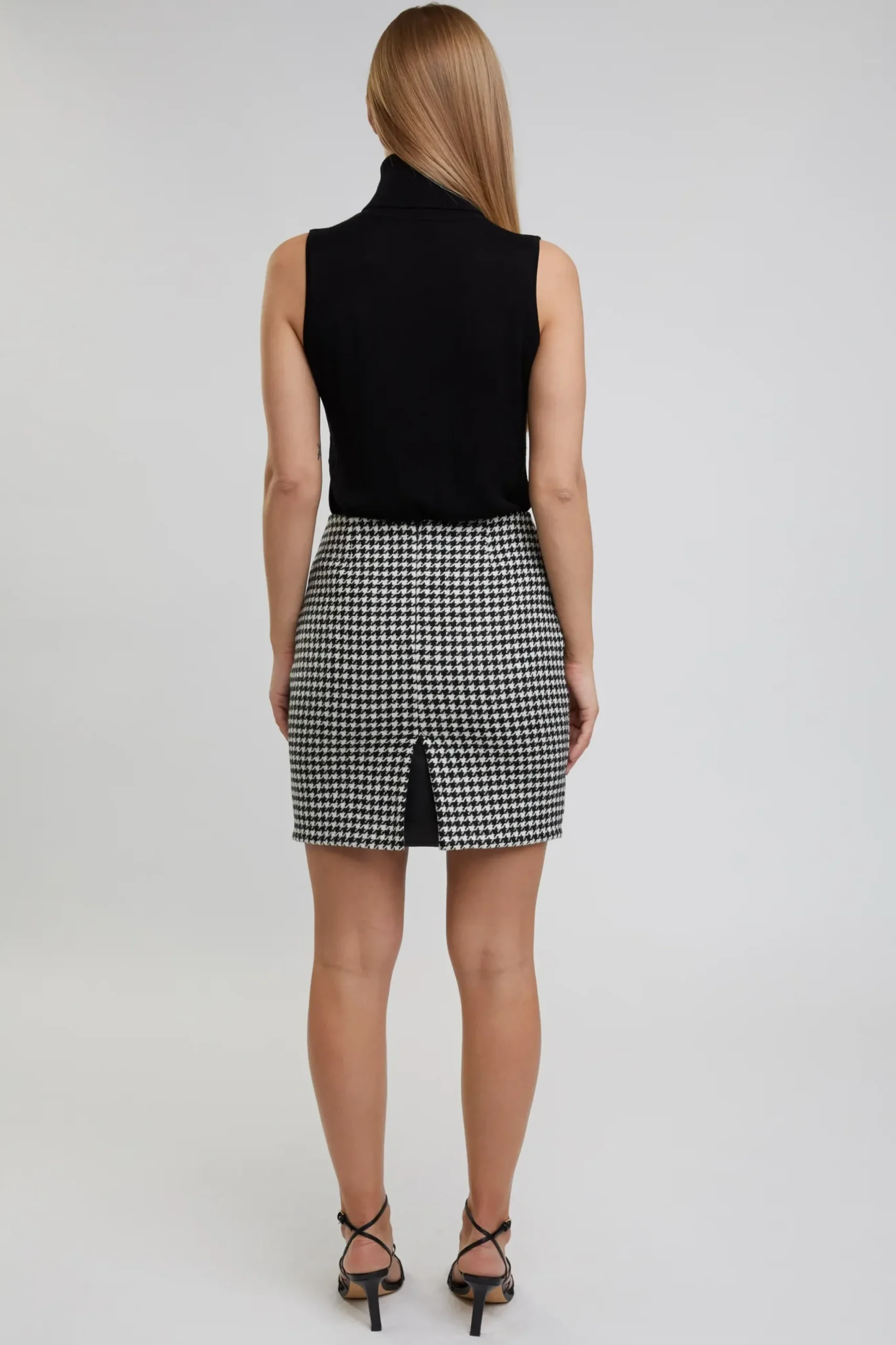 Holland Cooper Chelsea Skirt Houndstooth Outlet