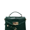 Holland Cooper Cheltenham Bag Emerald Croc Clearance