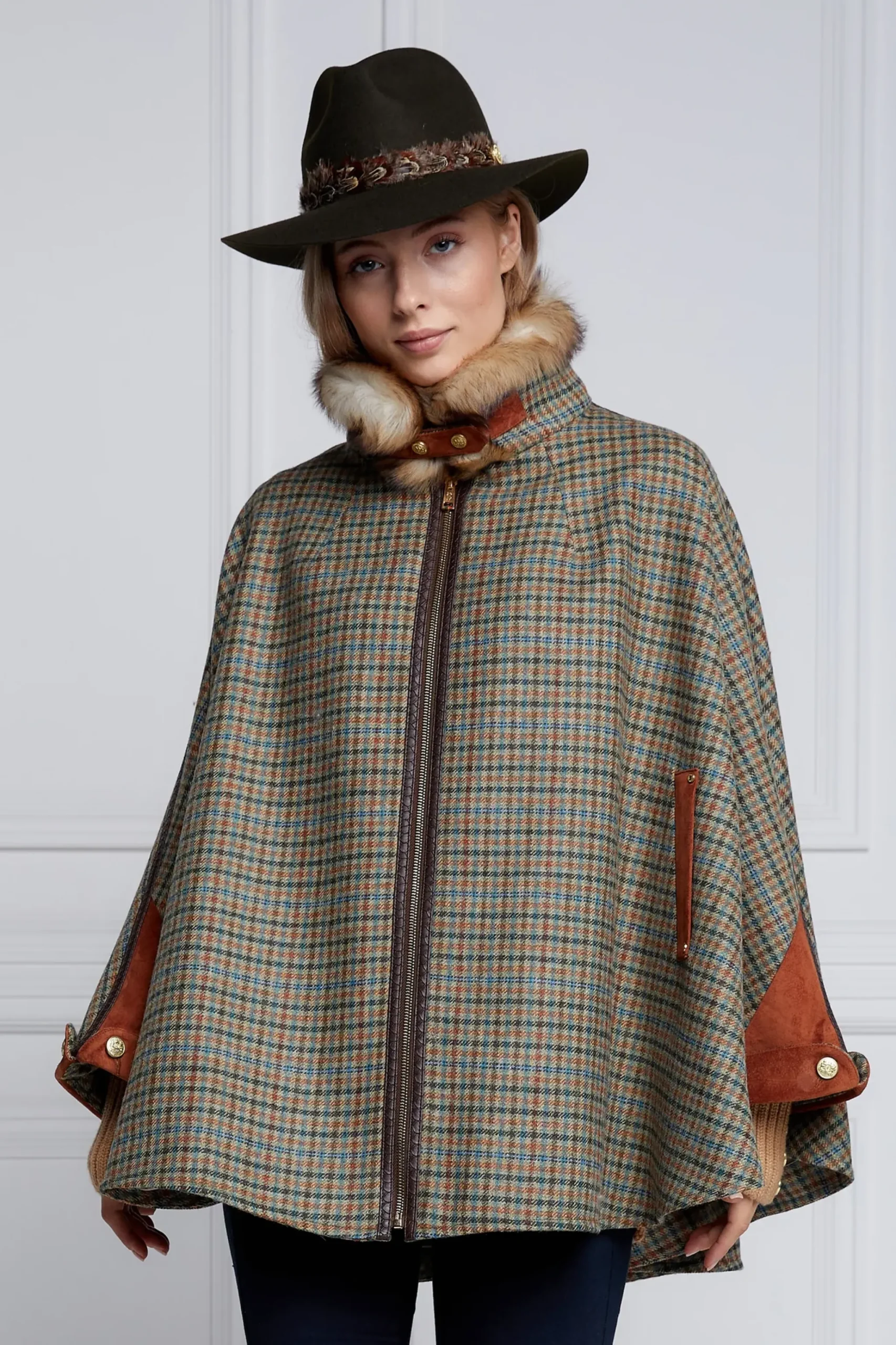 Holland Cooper Chiltern Cape Bredon Tweed Outlet