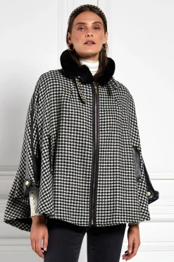 Holland Cooper Chiltern Cape Houndstooth Sale