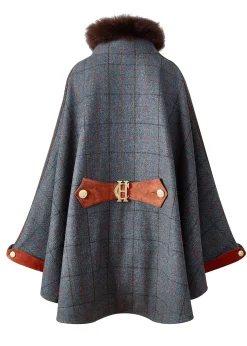 Holland Cooper Chiltern Cape Mid Blue Check Hot