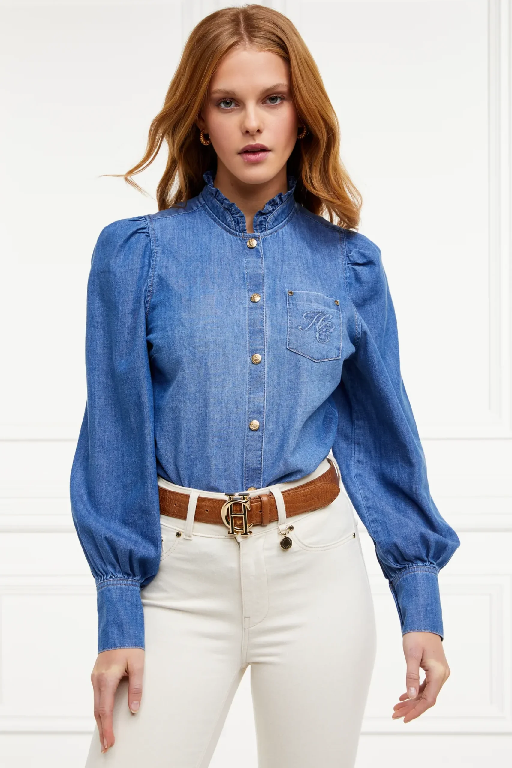 Holland Cooper Chloe Denim Shirt Hot