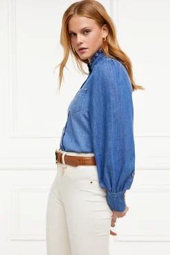 Holland Cooper Chloe Denim Shirt Hot