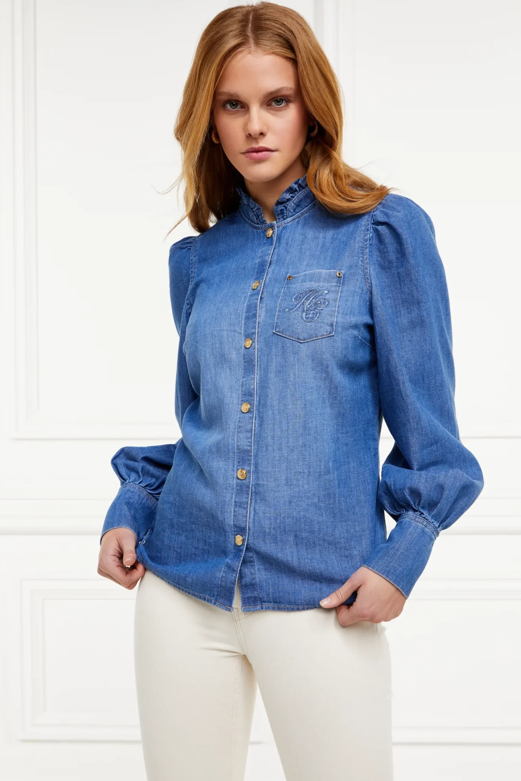 Holland Cooper Chloe Denim Shirt Hot