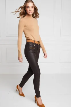 Holland Cooper Coated Jodhpur Jean Chocolate Online