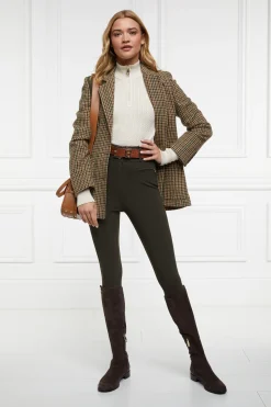 Holland Cooper Contour Trouser Dark Olive Outlet