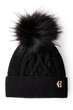 Holland Cooper Cortina Bobble Hat Black Best