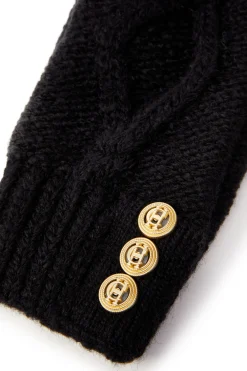Holland Cooper Cortina Fingerless Gloves Black Online