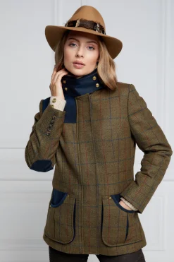 Holland Cooper Country Classic Jacket Glen Green Outlet