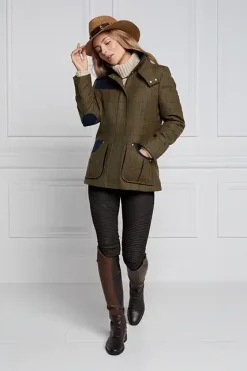 Holland Cooper Country Classic Jacket Glen Green Outlet