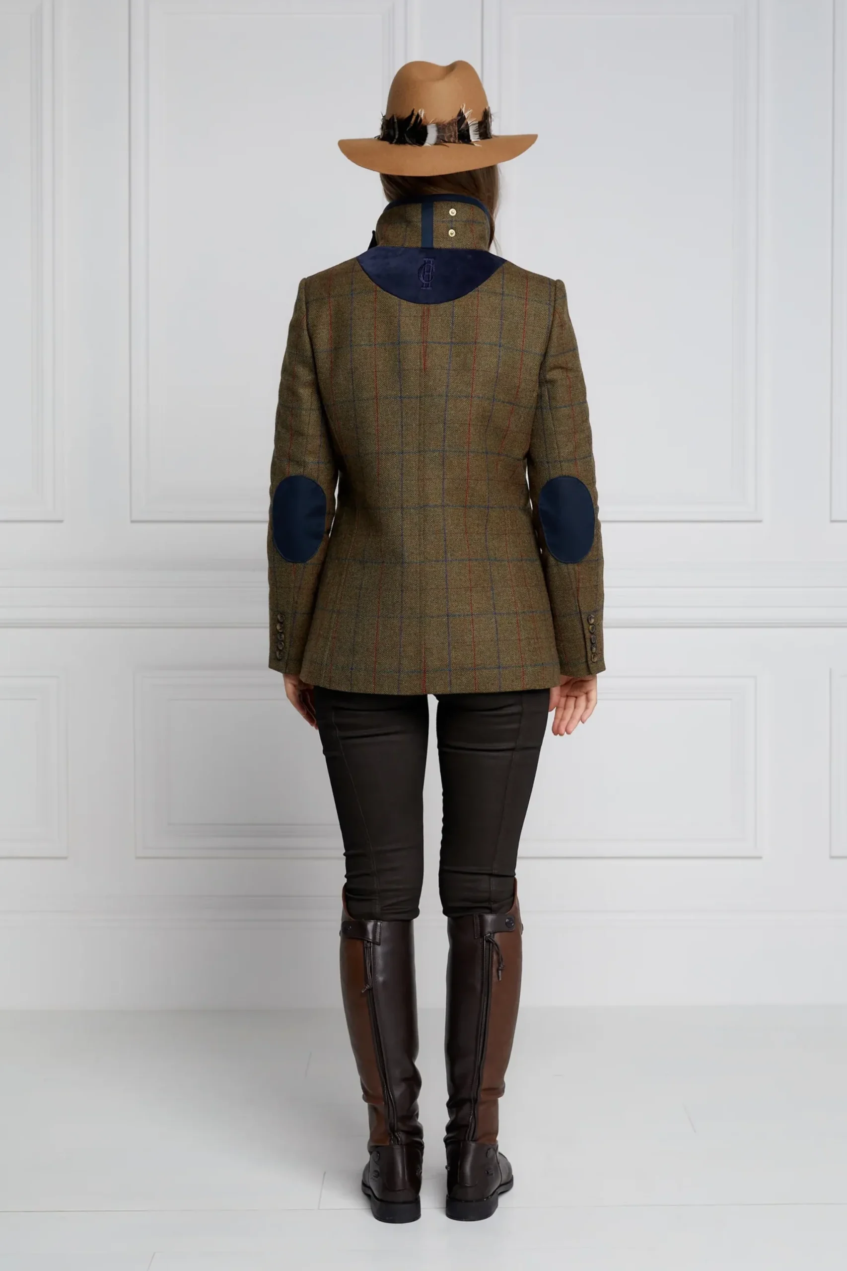 Holland Cooper Country Classic Jacket Glen Green Outlet