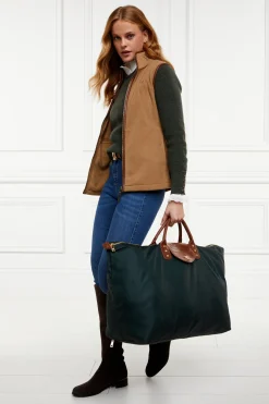 Holland Cooper Country Fleece Gilet Coffee Sale