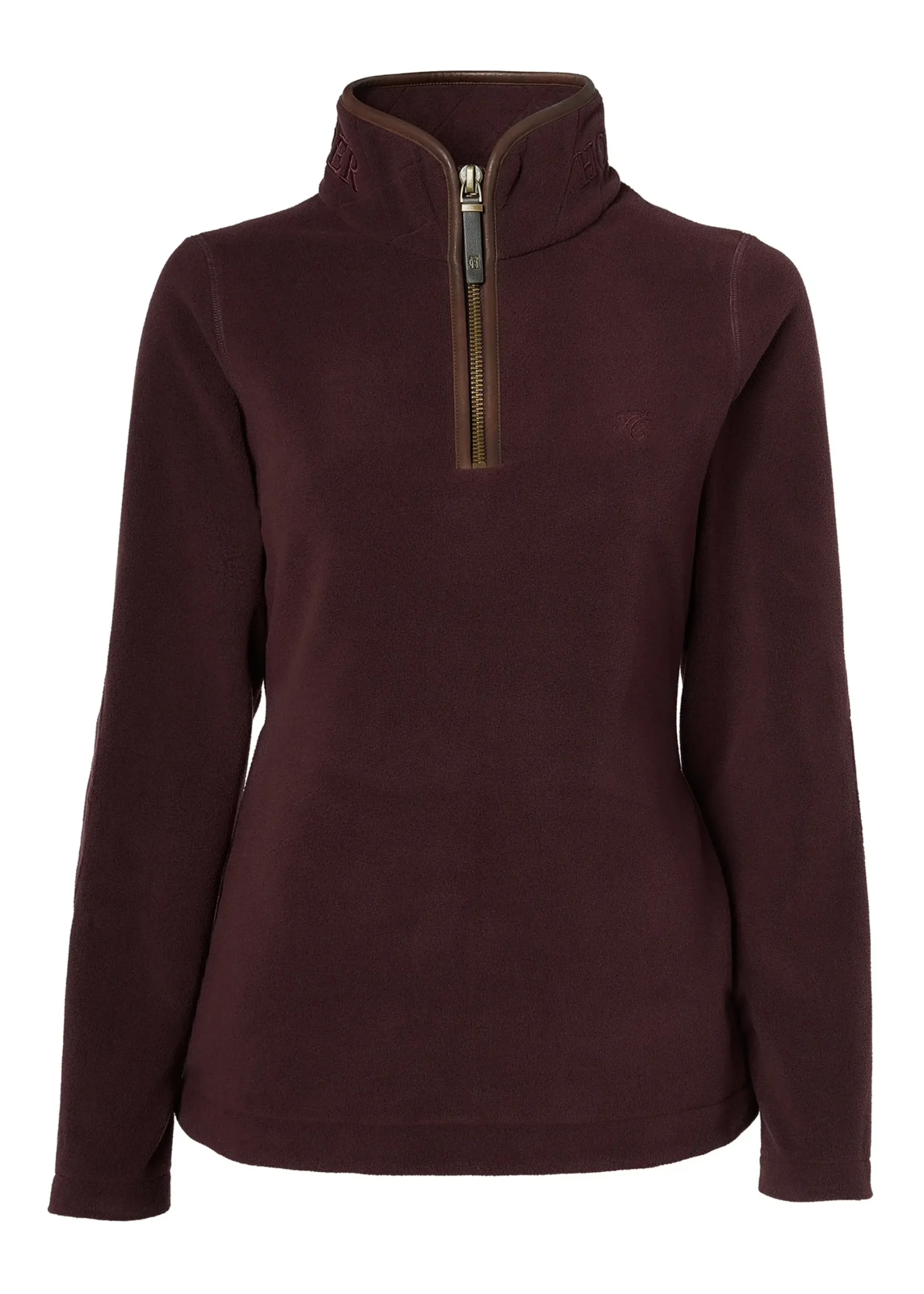 Holland Cooper Country Fleece Half Zip Mulberry