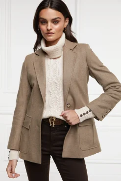 Holland Cooper Country Roll Neck Knit Oatmeal Discount