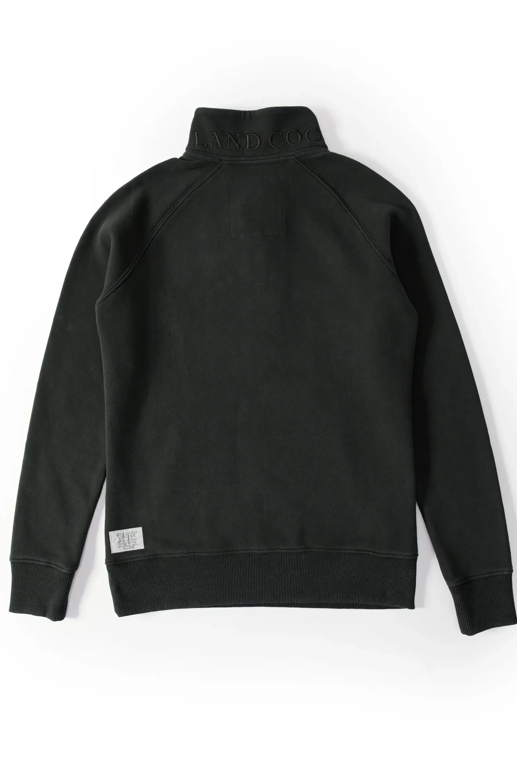 Holland Cooper Crest Zip Henley Racing Green New