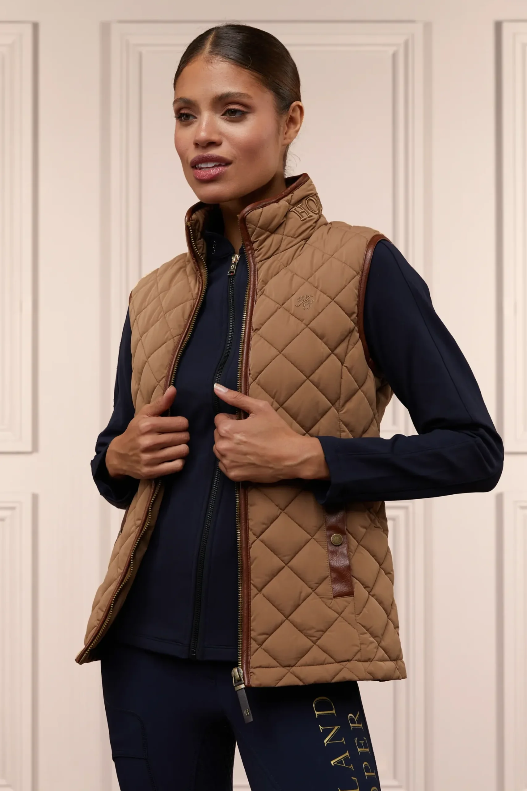 Holland Cooper Crystal Zip Sweat New