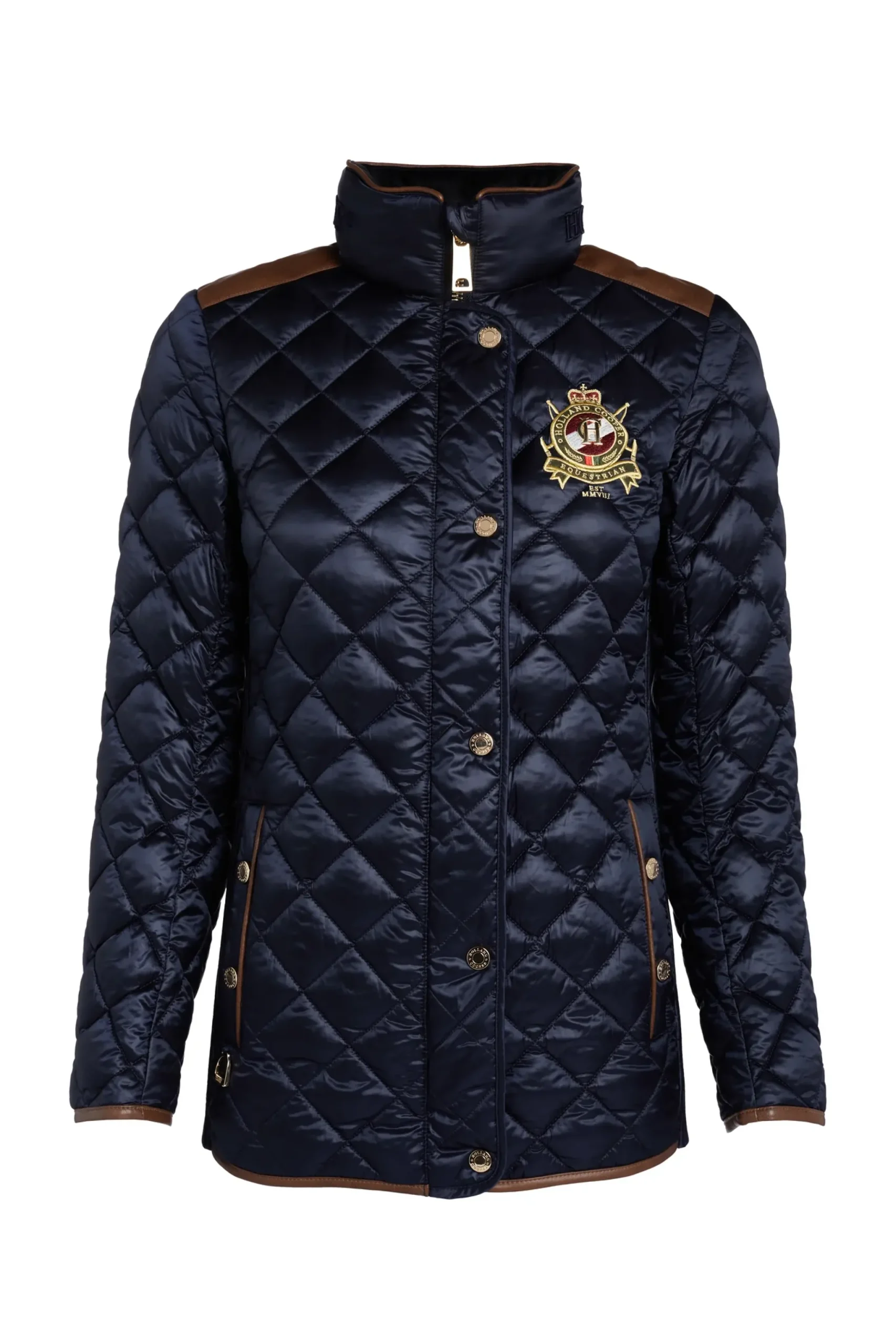 Holland Cooper Diamond Quilt Classic Jacket Ink Navy Hot