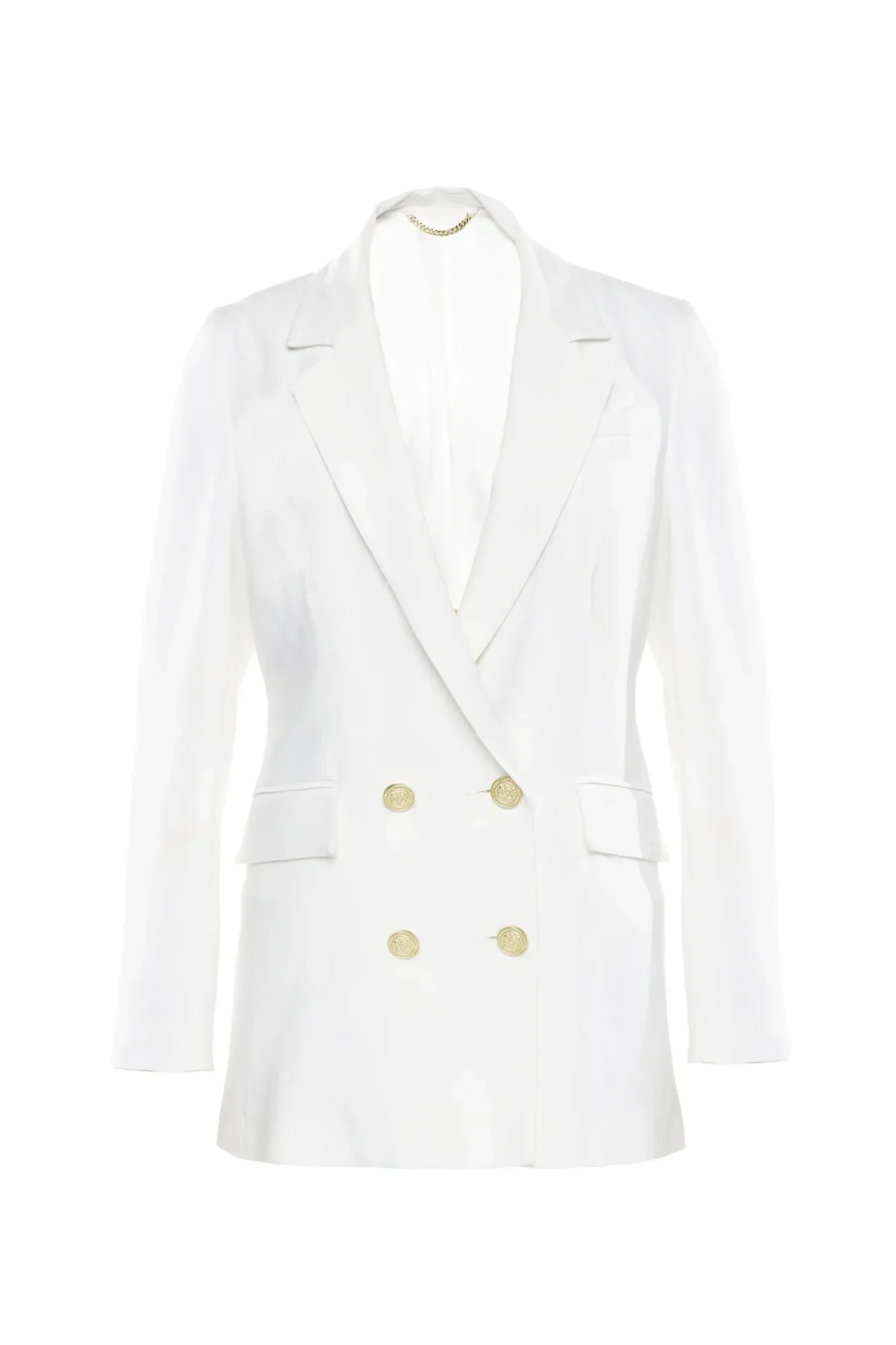 Holland Cooper Double Breasted Blazer Oyster Linen Online